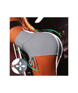  Fat Hiding Honeycomb Shorts   Push up butt lifting sexy high cut Gray H... - $23.34