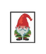 Christmas gnome Cross Stitch Pattern, gnome design - $4.49