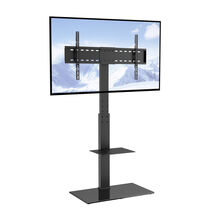 VEVOR TV Stand Mount, for 32 to 85 inch TVs with Tempered Glass Base for... - $70.90