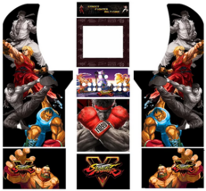 Arcade1up,Arcade 1up Street Fighter Retro Arcade Design Vinyl art Graphics Sides - £22.02 GBP+