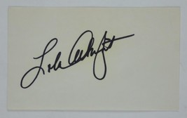 Lola Albright Hand Signed Autographed 3x5 Index Card Actress Peter Gunn - £43.88 GBP