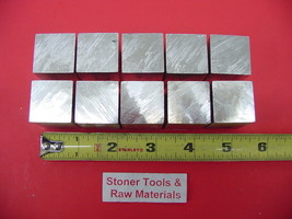 1 Pc Of 10 Pieces 1&quot; X 1&quot; 6061 Square Aluminum Flat Bar 1.5&quot; Long T6511 New Mill - £64.82 GBP