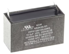 Hoshizaki 28PR7250100JGMS, 4A6435-01 Capacitor, 250 Volt, 50/60HZ, 10.0uF - $1,047.60 MXN