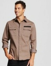 Mossimo Men&#39;s Vintage Khaki  Button Down Slim Fit Size M  NWT  - £19.91 GBP