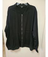 Torrid Women’s Size 5 Jacket Coat Full Zip Hood Fit Flare Black Rayon Dr... - $628.11 MXN