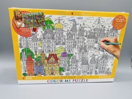 Eurographics Puzzle 300 Piece Color Me Puzzle - Townhouses with hanging kit - $9.03