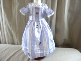 American Girl Doll Felicity Meet Dress Travel Gown Purple Embroidered Fl... - £17.34 GBP