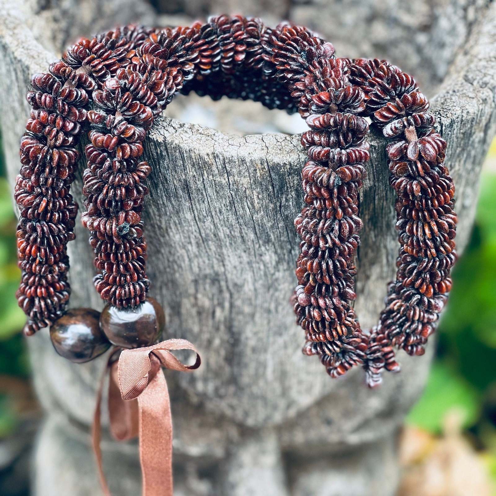 da Hawaiian Store Dark Koa Seed Lei Necklace - $49.99