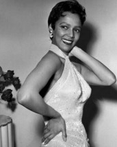 Dorothy Dandridge candid smiling posing for cameras in sexy dress 8x10 photo - £8.49 GBP