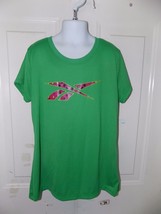 Reebok Green Short Sleeve Shirt Size L (12/14) Girl&#39;s EUC - £11.07 GBP