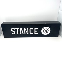 Stance Socks Hanging Vertical Store Display Sign Black Metal 26”x7”x3” M... - $1,857.39 MXN