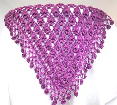 Elegant crochet shawl PU-1 - $60.00