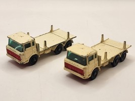 2-Lot-1960-Matchbox No. 58 Girder Truck  - Lesney Made In England - $13.14