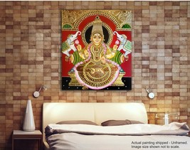 Canvas Painting for Home, Living Room, Pooja Ghar, Hall | Maa Laxami Tha... - £62.12 GBP
