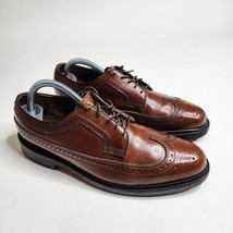 Florsheim Royal Imperial Brown Wingtip Oxford Dress Shoes Size 8 - £100.46 GBP