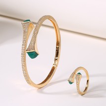 2021 New Romatic Women Fashion 2 Pcs Bracelet &amp; Ring Set Candy color stone Simpl - £42.38 GBP