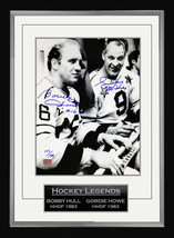 Autographed Bobby Hull &amp; Gordie Howe - Limited Edition of 199 - $360.00