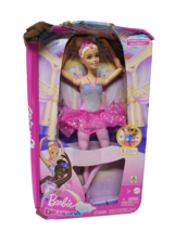 Mattel Barbie Dreamtopia Twinkle Lights Ballerina Posable Doll Blonde Light-Up - £8.80 GBP