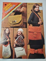 Columbia Minerva Leaflet 2576 Things to Knit &amp; Crochet Rug Yarn Purses 1... - $4.46
