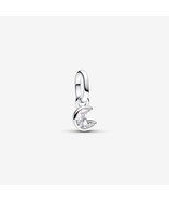 Sterling Silver ME Sparkling Moon Mini Dangle with Clear Zirconia - 7933... - $13.44 CAD