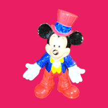 VINTAGE Disney MICKEY MOUSE hard plastic resin 3 1/2&quot; tall stamped EPCOT... - $121.69 MXN