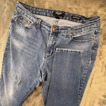 Nine West Jeans Cigarette Mid Rise Skinny Denim Blue Wash Size 14 - $15.99