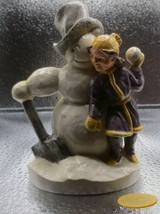 Vintage 1979 Sebastian Miniatures Figurine Snowman Snowball Fight 5145/10000 - £7.92 GBP
