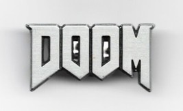 Doom Computer Video Game 1993 Logo Metal Enamel Pin New Unused - £6.19 GBP