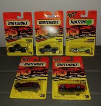 LOT OF (5) 1995/96 1993 MATCHBOX #34 #78 #77 #10 Prowler Tank Ferrari Jeep - $278.59 MXN