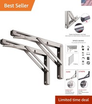 Heavy Duty 24&quot; Folding Wall Brackets, 330lb Capacity for Space Efficient... - $60.00