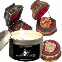 Frankincense &amp; Myrrh Eco Soy Wax Scented Tin Candles, Vegan Friendly Hand Poured - £11.79 GBP+