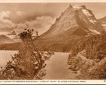 RPPC Going to the Sun Mountain Lake St Mary Glacier National Park MT Pos... - $4.90