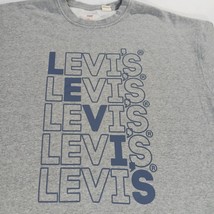 Levi's Relaxed Fit Crewneck Men’s 2XL Gray Cotton Blend Long Sleeve Sweatshirt image 6