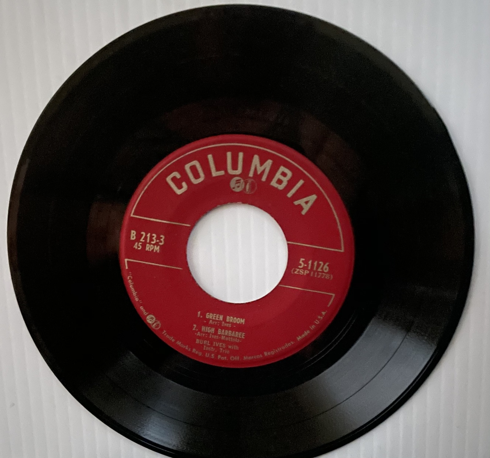 Burl Ives - Baby Did You Hear/Pueblo Girl/Pretty Polly/Green Broom/High ... - $6.99