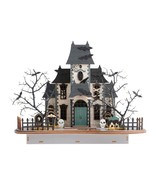 World Market Halloween Haunted Mansion Laser Cut Wood Light Up LED Decor... - $88.79