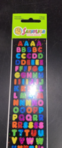 Sandylion Stickers Alphabet 1 Prismatic Sheet Scrapbooking Supply Colorful - £5.44 GBP