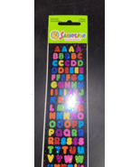 Sandylion Stickers Alphabet 1 Prismatic Sheet Scrapbooking Supply Colorful - £5.44 GBP