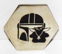 Star Wars The Mandalorian TV Series Grogu with Mandalorian Helmet Metal ... - £7.71 GBP