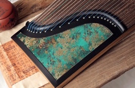 Digging zither WaZheng 21 Strings 140cm Embroidery Chinese Guzheng - £553.93 GBP
