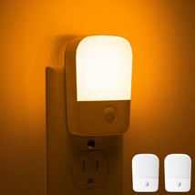 Lohas Amber Night Light, Led Night Light Plug Into Wall With Light Sensor, Diffu - £19.17 GBP