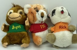VTG 80’s Shirt Tales Animals Stuffed Plush Bogey Rick TYG Monkey Raccoon Tiger  - £12.86 GBP