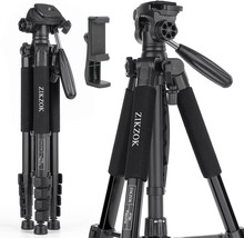 75&quot; Camera Tripod For Cell Phone, Travel Tripod For Camera With Wireless... - £34.41 GBP