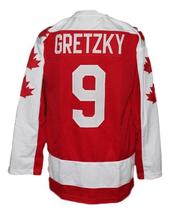 Wayne Gretzky Vaughan Nationals Retro Hockey Jersey New Red Any Size image 2