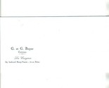 G. et G. Boyer Cuisiniers Les Crayeres Reims France Stationery &amp; Envelope  - $37.58