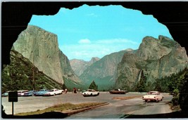 View of Valley from Wawona Tunnel Yosemite National Park California Postcard - £6.29 GBP