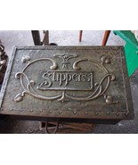 Slipper Box Antique hand hammered copper and Wood Entrance Shoe Saver - $2,092.02 MXN