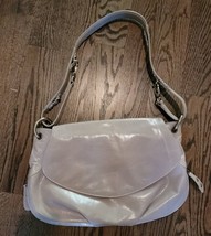 ISABELLA FIORE Patent Leather Beige Hobo Bag, New! - £79.02 GBP