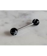 New Surgical Steel Acrylic Nipple Ear Tongue Piercing Barbell  E2723 - £19.39 GBP