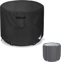 Outdoor Ice Bath Tub Cover For Freestanding Bathtubs,Portable, Cover Only,Black - $34.95