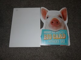  New giant Hallmark Father&#39;s Day Greeting Card w/ envelope (PIG) - £6.14 GBP